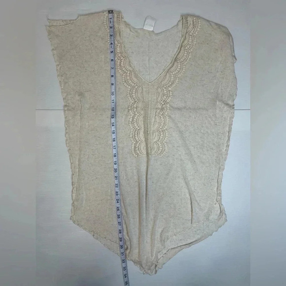 3 for $15 Becca By Rebecca Virtue Wheat Crochet Swim Cover Up Size M/L - Picture 8 of 8